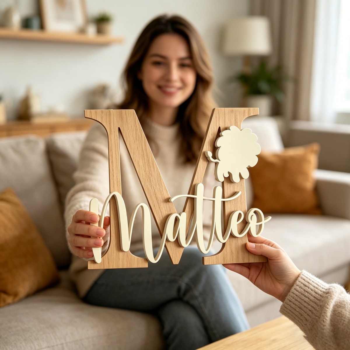 1Pc Aangepaste Leeuw Naam & In - Baby Nursery Decor recensie en prijs