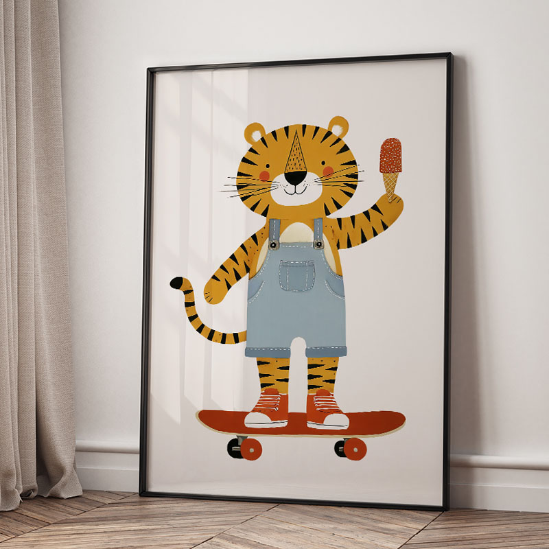 Grappige cartoon dieren auto b - Baby Nursery Pictures recensie en prijs
