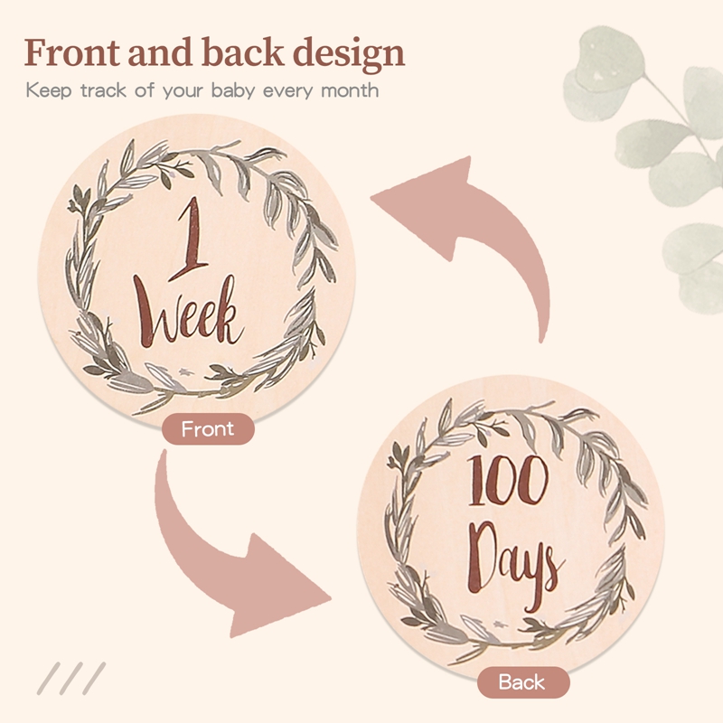 8 stuks houten babymijlpaalkaa - Milestone Card Set recensie en prijs