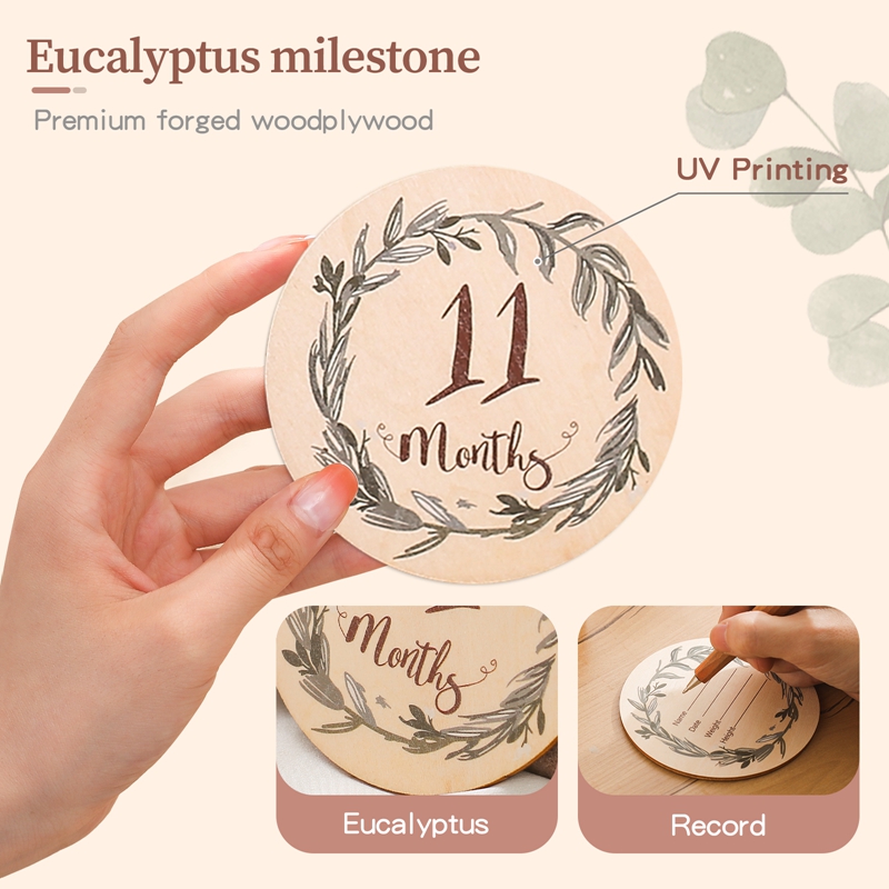 8 stuks houten babymijlpaalkaa - Milestone Card Set recensie en prijs