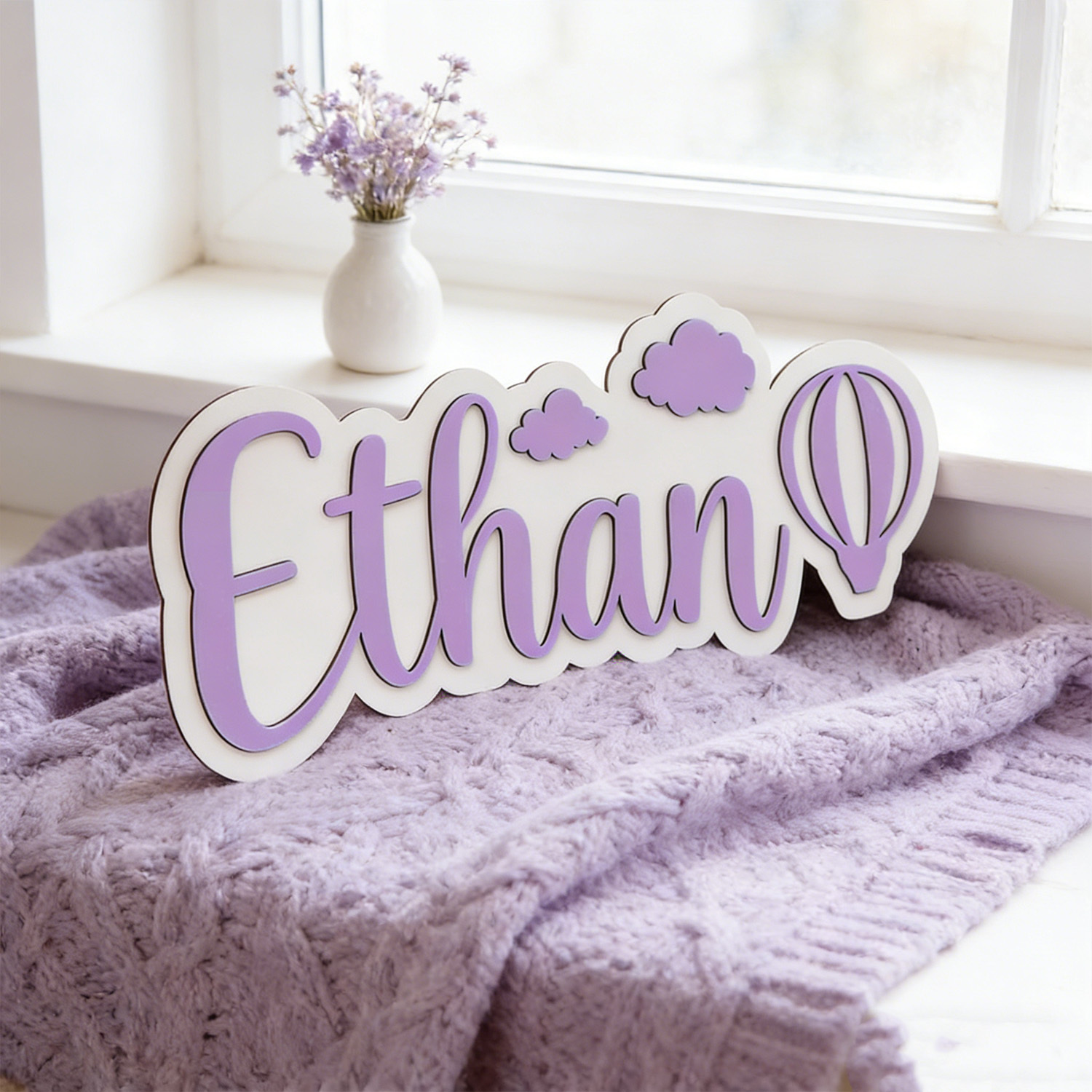 Gepersonaliseerde warmeluchtba - Baby Nursery Decor recensie en prijs
