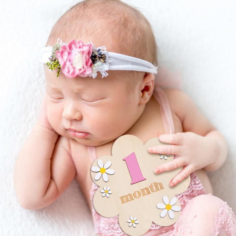 Houten baby maandelijkse mijlp - Milestone Card Set recensie en prijs