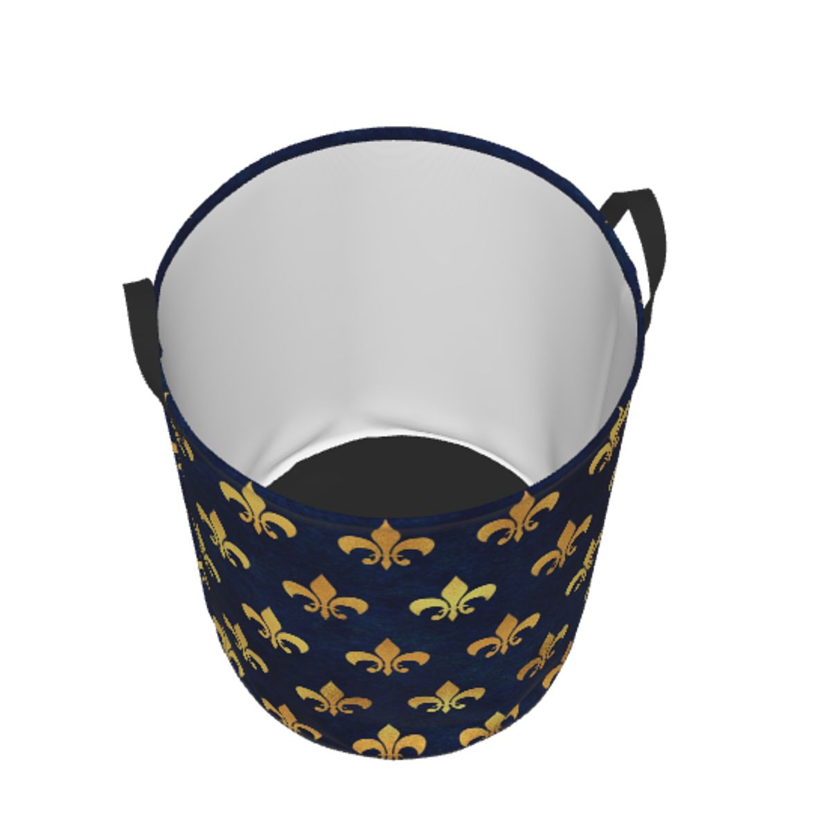 Royal Gold Blue Grunge Fleur D - Baby Nursery Laundry Basket recensie en prijs