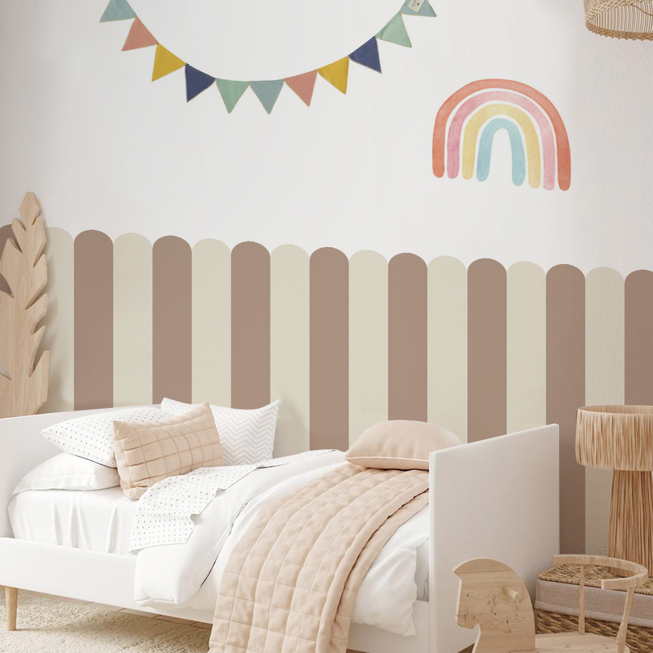 Veelkleurig verticaal gestreep - Baby Nursery Pictures recensie en prijs