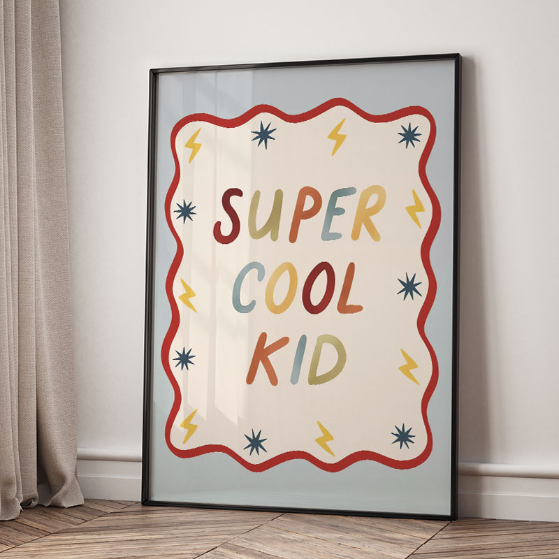 Grappige cartoon super coole k - Baby Nursery Pictures recensie en prijs