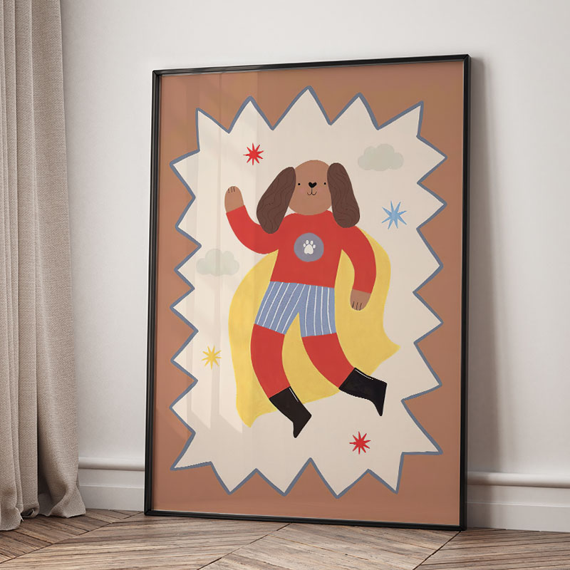 Grappige cartoon super coole k - Baby Nursery Pictures recensie en prijs