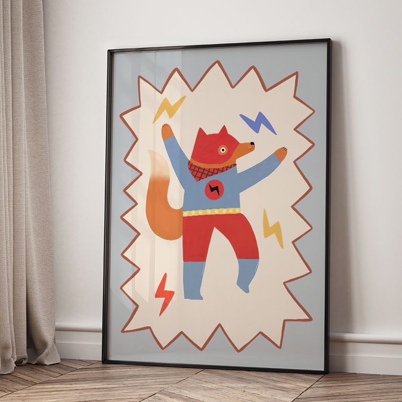 Grappige cartoon super coole k - Baby Nursery Pictures recensie en prijs